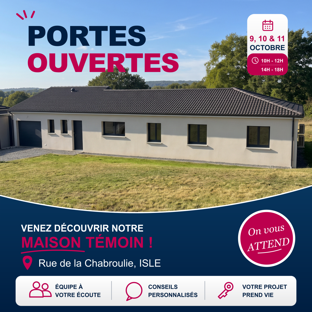 Portes ouvertes &agrave; ISLE - MAISONS Nov&eacute;a