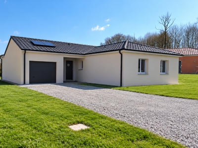 Maison contemporaine à Couzeix — vue façade